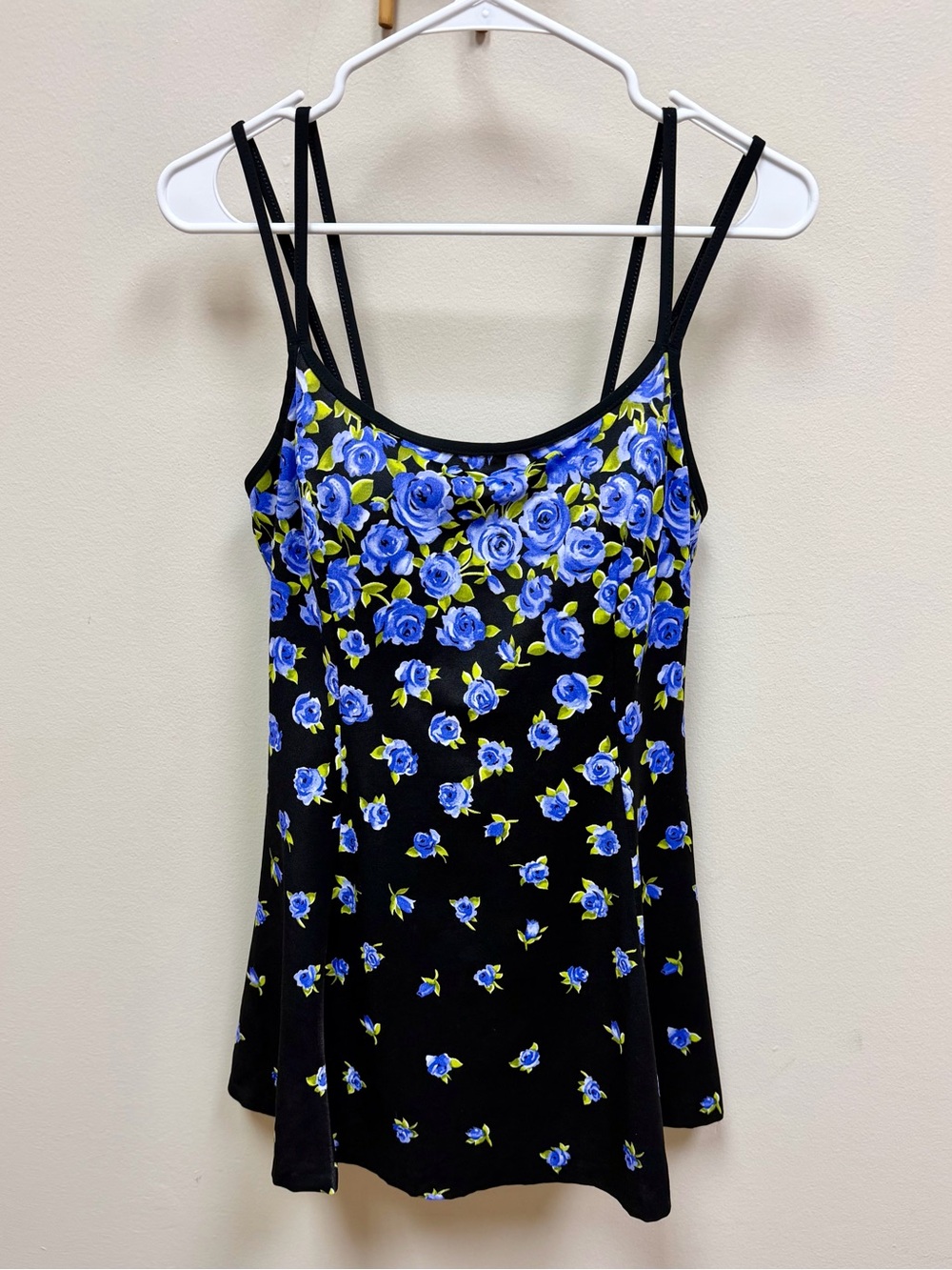 80s-90s Vintage 🪻 It Figures! Floral Swim Dress